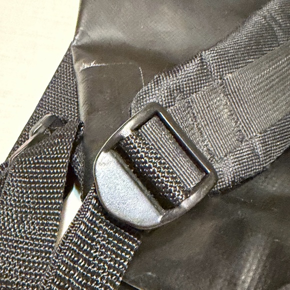 Filson Black Roll-Top Backpack with ExxonMobil Logo - Picture 7 of 12